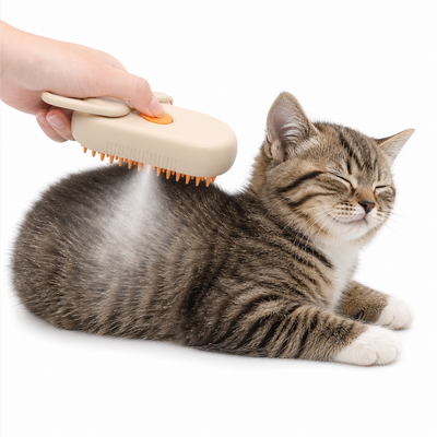Brush your pet calmly